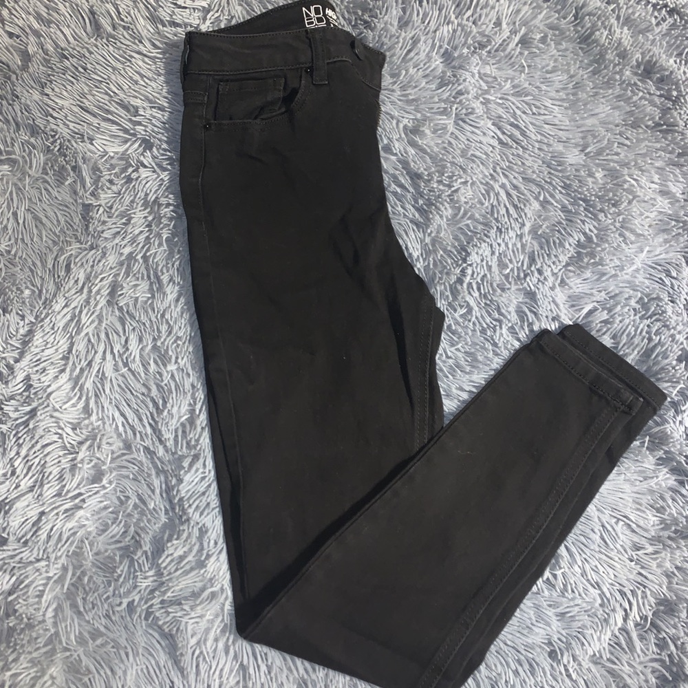 Womens size 3 skinny high rise black jeans
